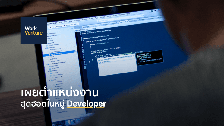 ตำแหน่งงานสุดฮอตในหมู่ Developer