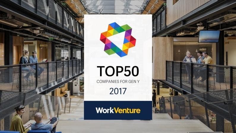 เทรนด์การสมัครงานเปลี่ยน! WorkVenture เผย 50 บริษัทที่กลุ่มคนรุ่นใหม่อยากทำงานด้วยมากที่สุดในปี 2017