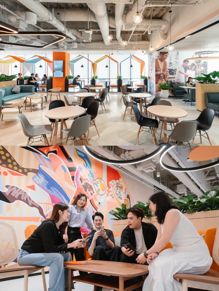 ค้นพบโลกแห่งความเข้าใจที่ FWD ประกันชีวิต : Empathetic Office ที่ใส่ใจทุกหัวใจคนทำงาน - Pantry พื้นที่เติมพลังของชาว FWD ประกันชีวิต